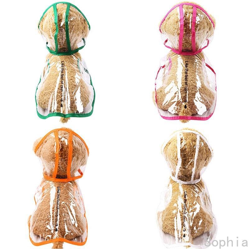 Dog Raincoat Transparent Waterproof - Weird Wembley's Leashes & Collars 