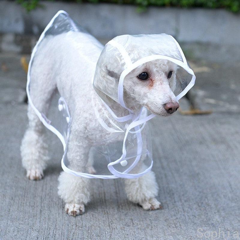 Dog Raincoat Transparent Waterproof - Weird Wembley's Leashes & Collars 