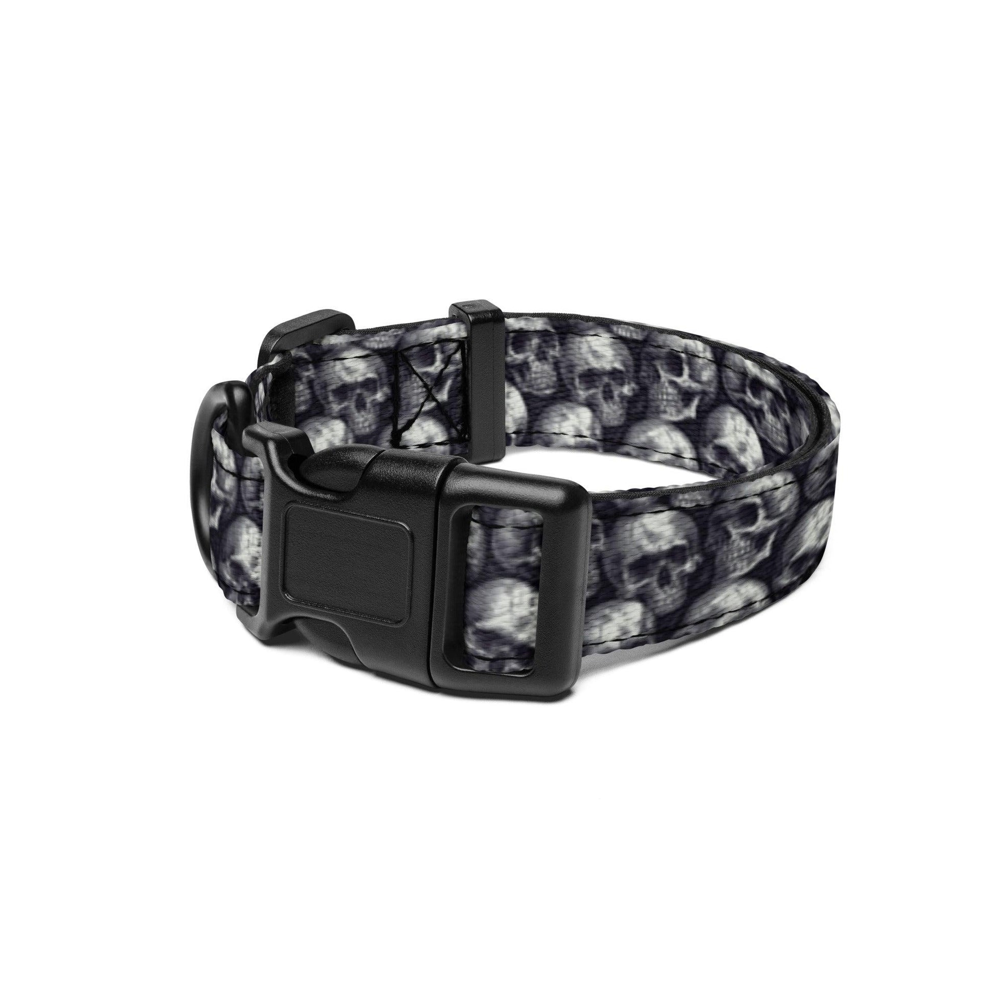 Dog Collar with Skulls Ships Free - Weird Wembley's Leashes & Collars 