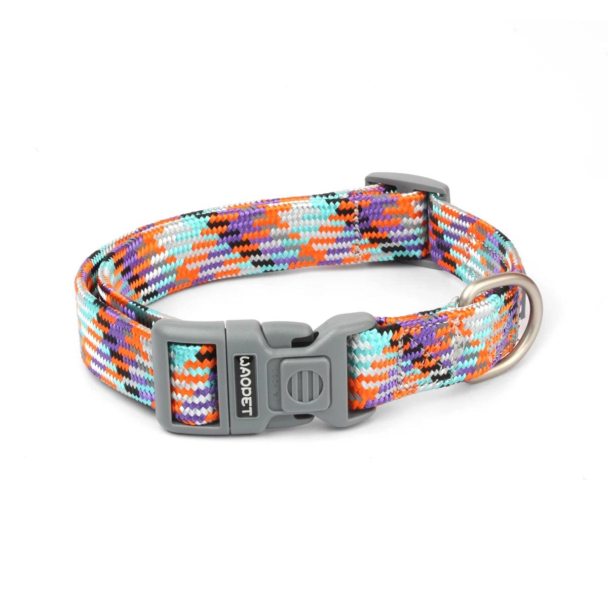 Reflective Collar For Dog Colorful Adjustable Collar - Weird Wembley's Leashes & Collars 