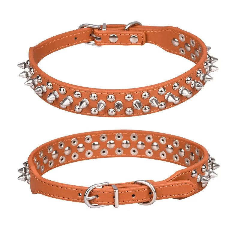 Stud Spiked Punk Style Small Dog Collar - Weird Wembley's Leashes & Collars 