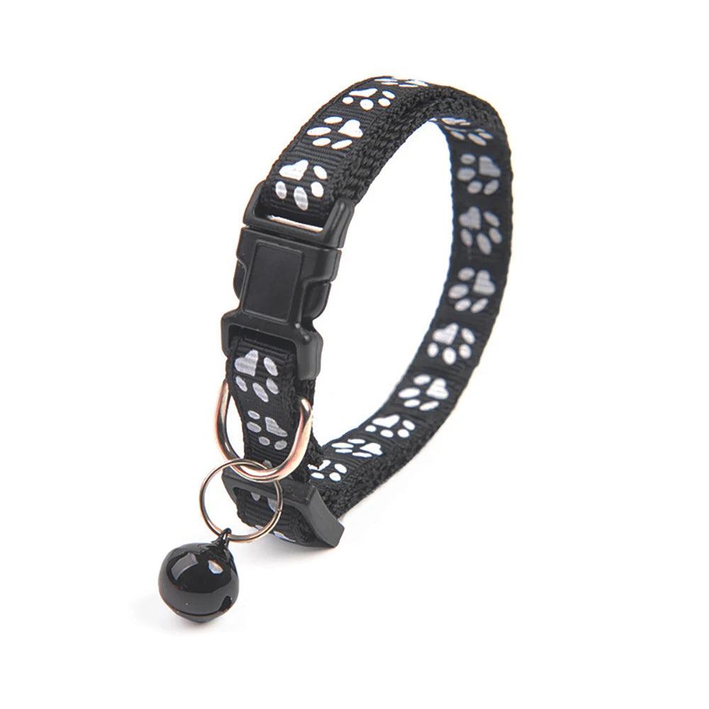 Reflective Safety Breakaway Cat Collar with Bell - Weird Wembley's Leashes & Collars 