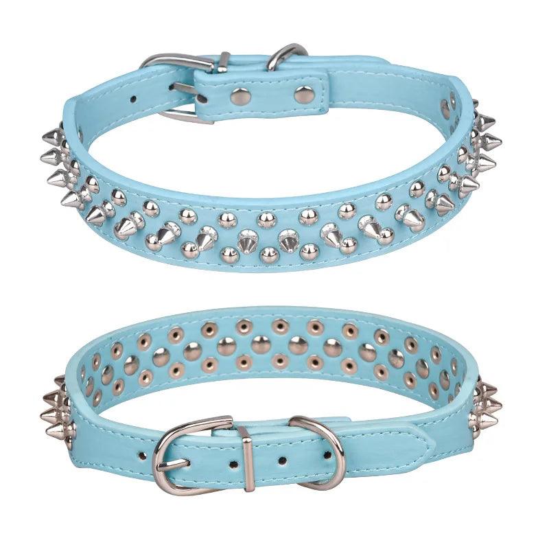 Stud Spiked Punk Style Small Dog Collar - Weird Wembley's Leashes & Collars 