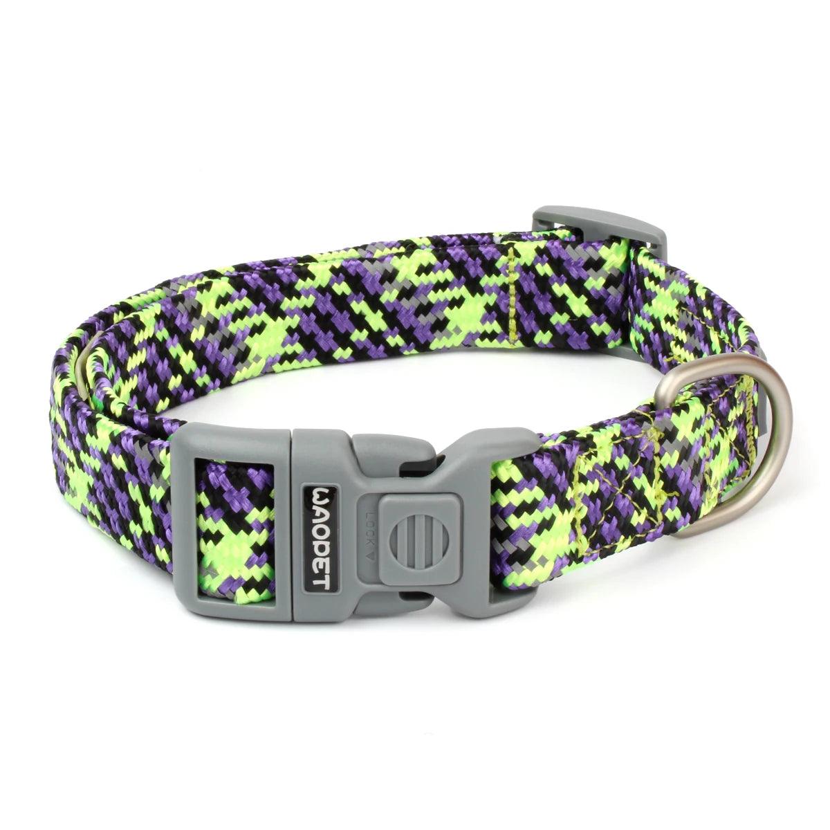 Reflective Collar For Dog Colorful Adjustable Collar - Weird Wembley's Leashes & Collars 