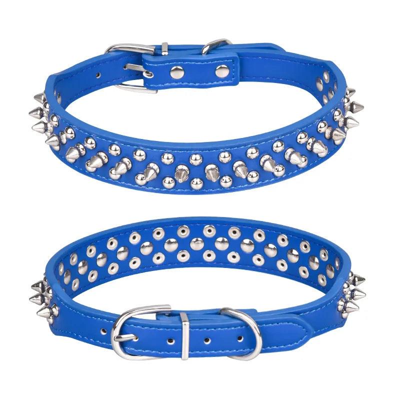 Stud Spiked Punk Style Small Dog Collar - Weird Wembley's Leashes & Collars 