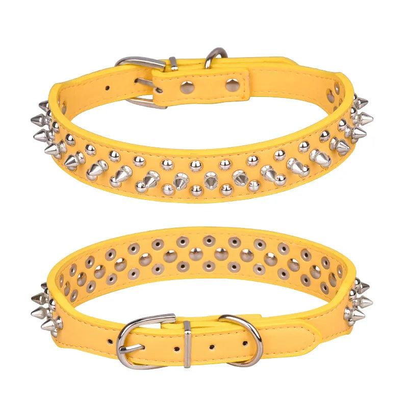 Stud Spiked Punk Style Small Dog Collar - Weird Wembley's Leashes & Collars 