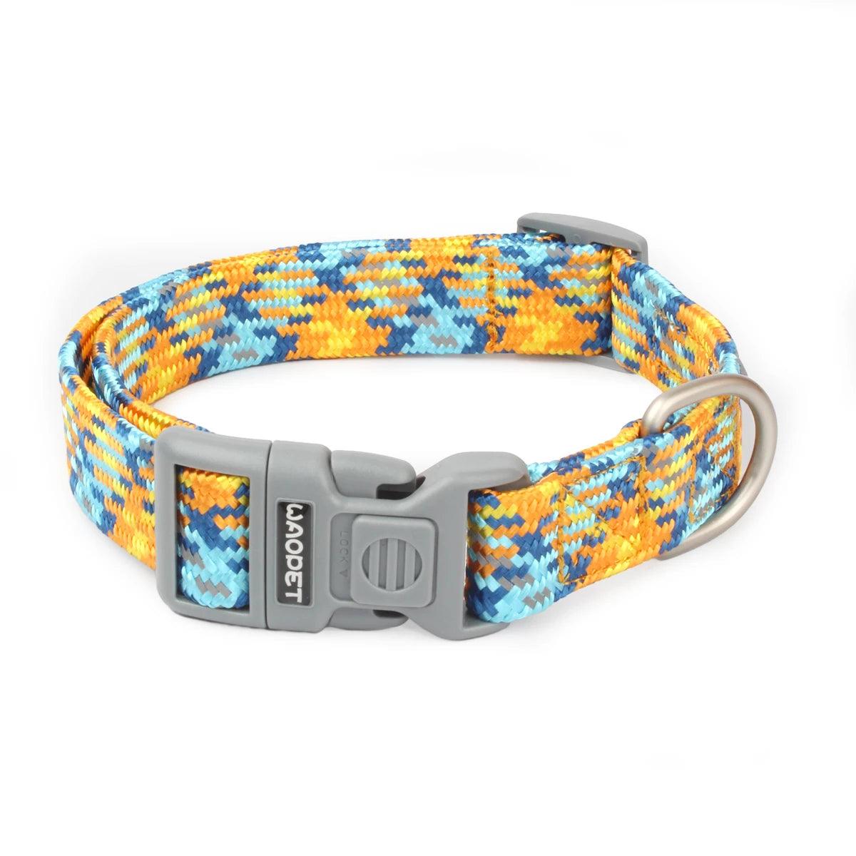 Reflective Collar For Dog Colorful Adjustable Collar - Weird Wembley's Leashes & Collars 