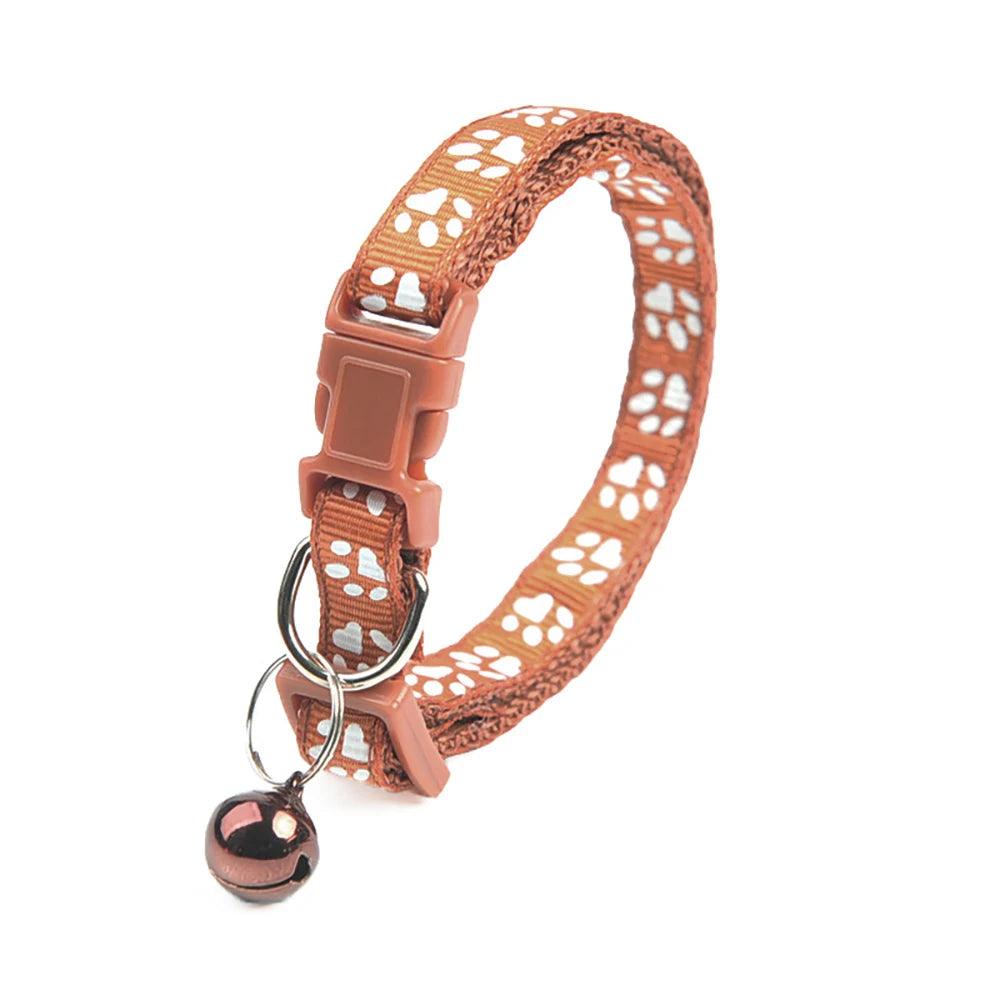 Reflective Safety Breakaway Cat Collar with Bell - Weird Wembley's Leashes & Collars 