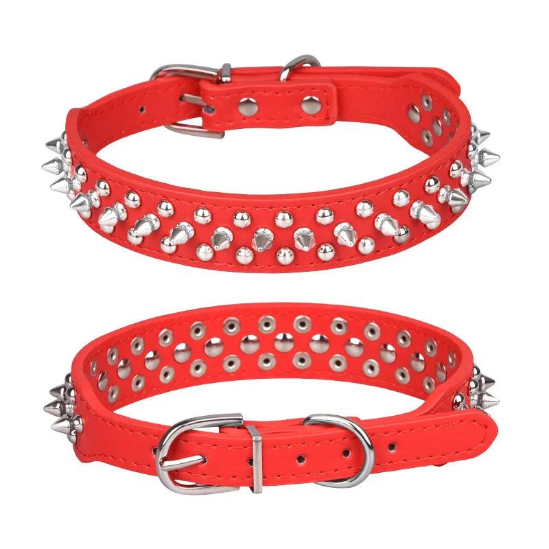 Stud Spiked Punk Style Small Dog Collar - Weird Wembley's Leashes & Collars 