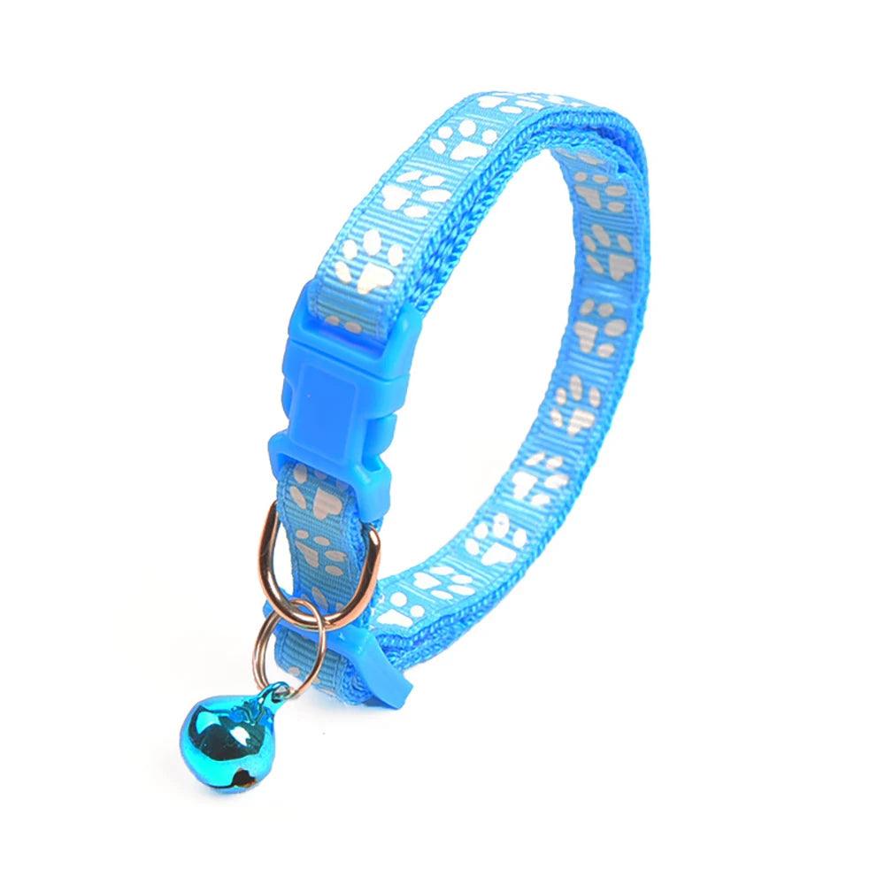 Reflective Safety Breakaway Cat Collar with Bell - Weird Wembley's Leashes & Collars 