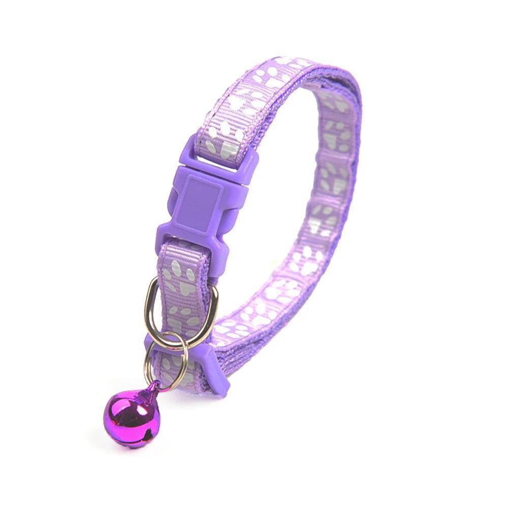 Reflective Safety Breakaway Cat Collar with Bell - Weird Wembley's Leashes & Collars 