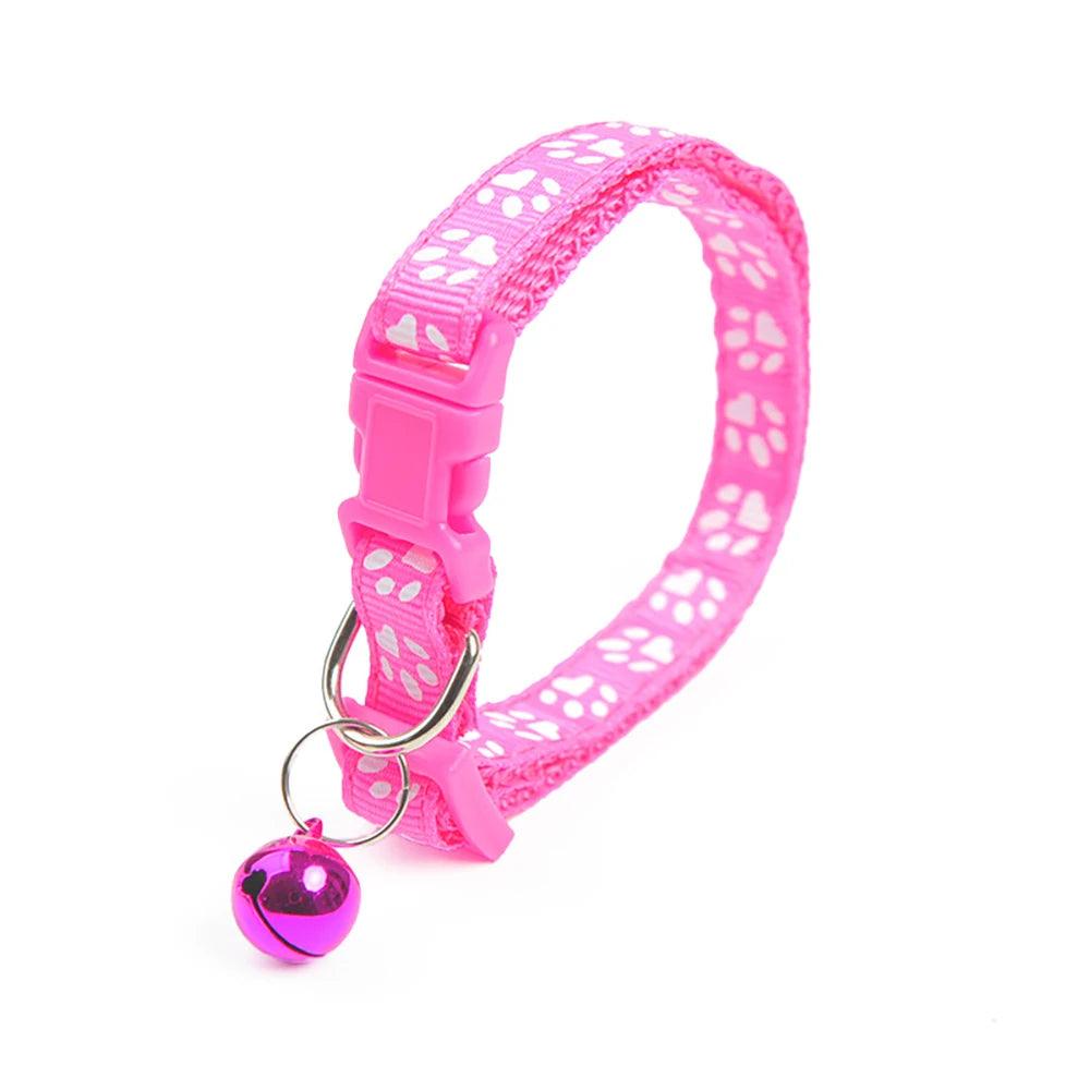 Reflective Safety Breakaway Cat Collar with Bell - Weird Wembley's Leashes & Collars 