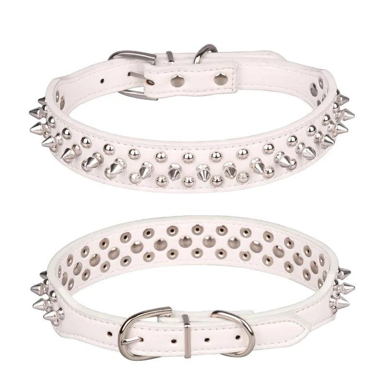 Stud Spiked Punk Style Small Dog Collar - Weird Wembley's Leashes & Collars 