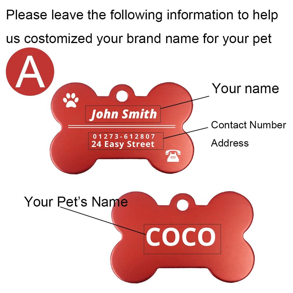 Personalized Dog ID Tags - Weird Wembley's Leashes & Collars 