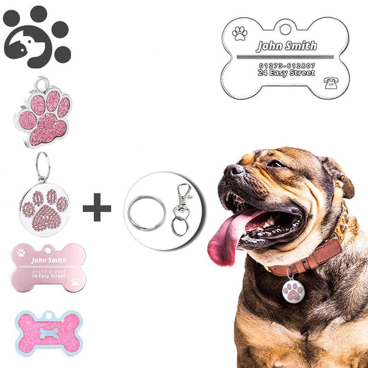 Personalized Dog ID Tags - Weird Wembley's Leashes & Collars 