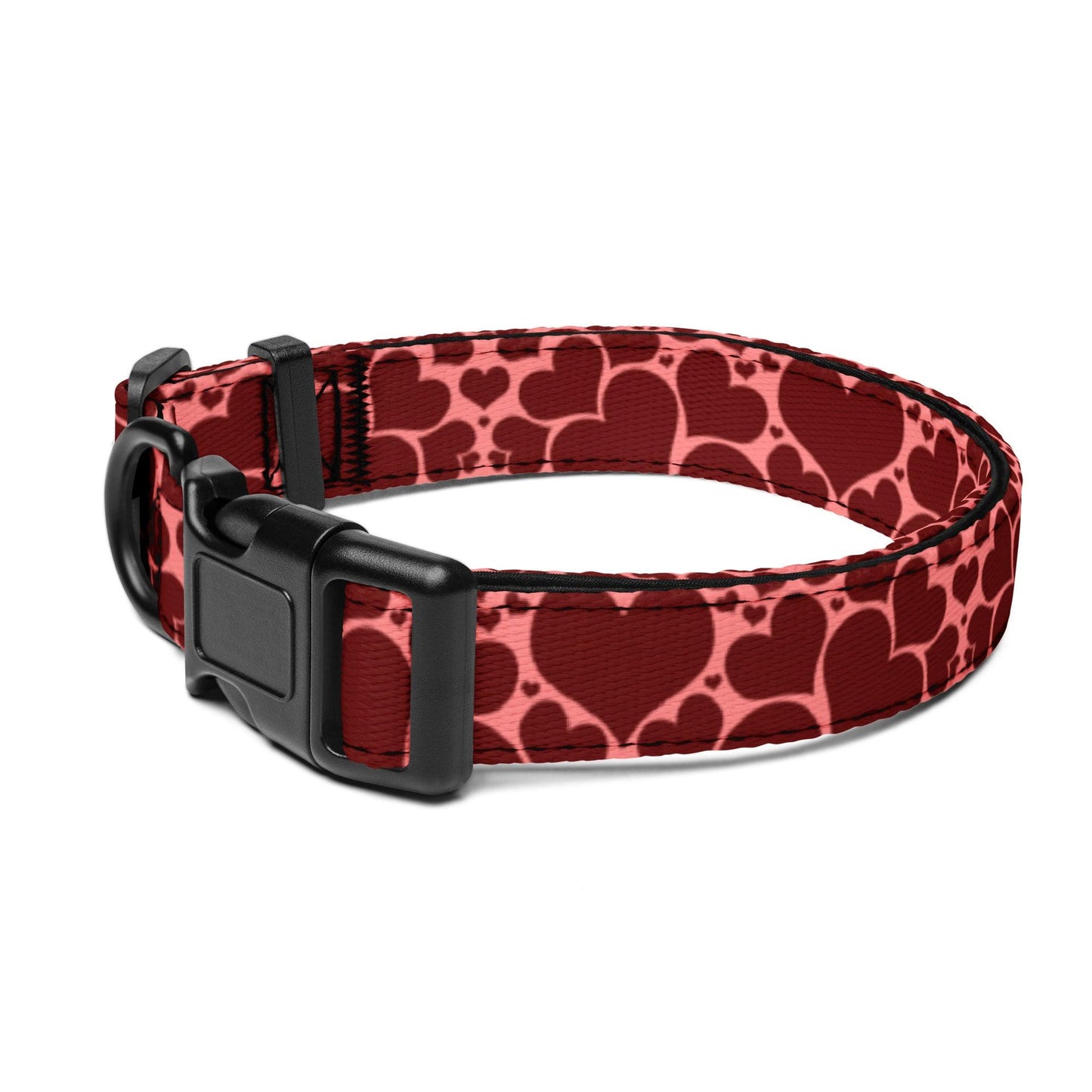 Stylish Heart Pattern Dog Collar Ships Free - Weird Wembley's Leashes & Collars 