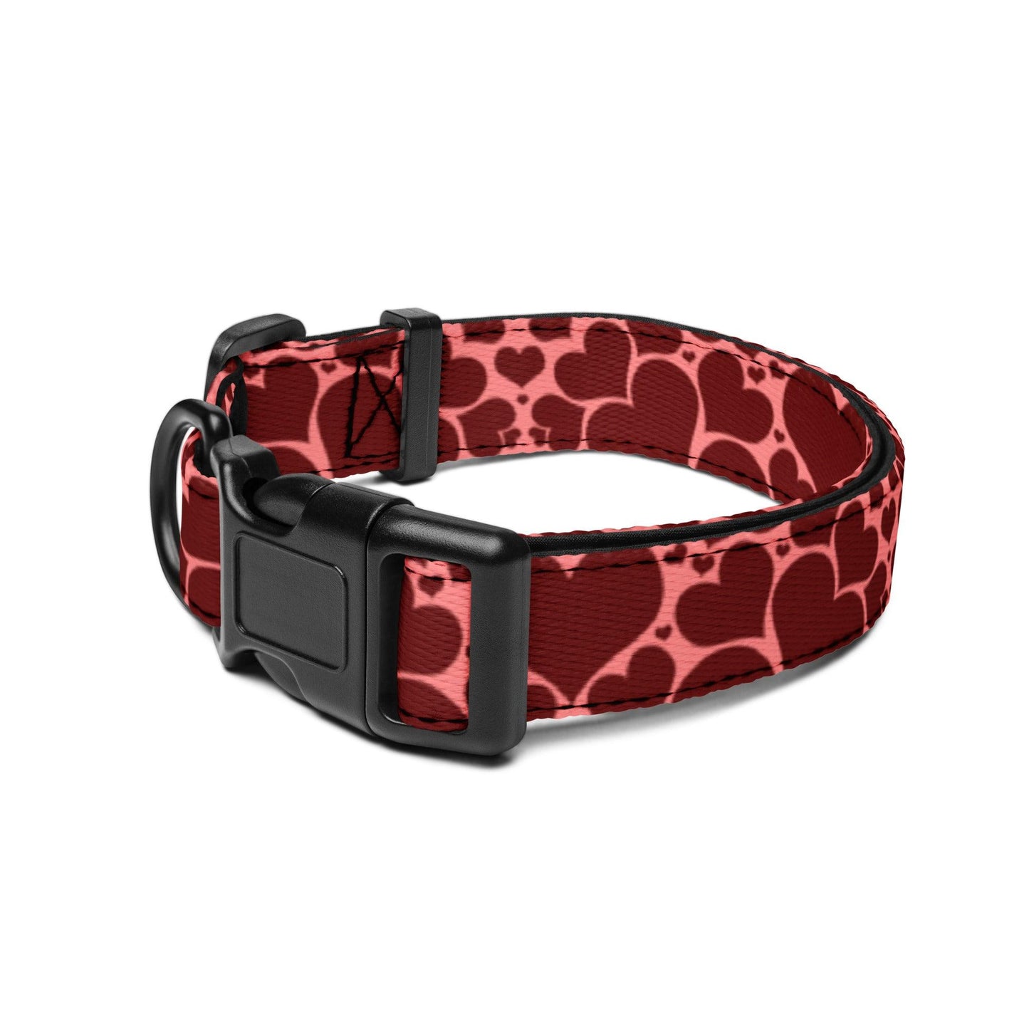 Stylish Heart Pattern Dog Collar Ships Free - Weird Wembley's Leashes & Collars 